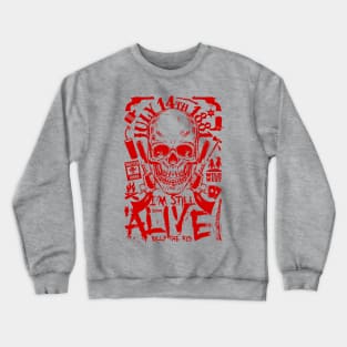 Billy The Kid, Skull Cowboy Crewneck Sweatshirt